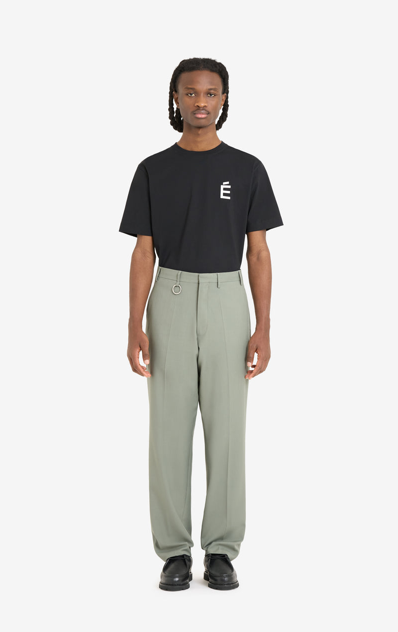 ETUDES STUDIO WOOL STRAIGHT SUIT PANT SAGE 2