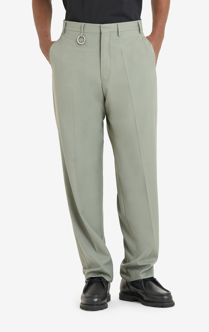 ETUDES STUDIO WOOL STRAIGHT SUIT PANT SAGE 4