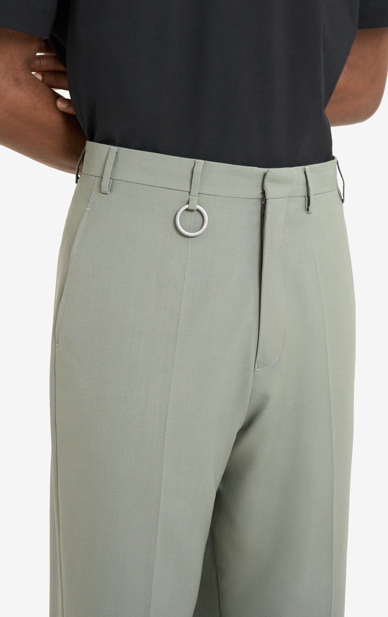 ETUDES STUDIO WOOL STRAIGHT SUIT PANT SAGE 5