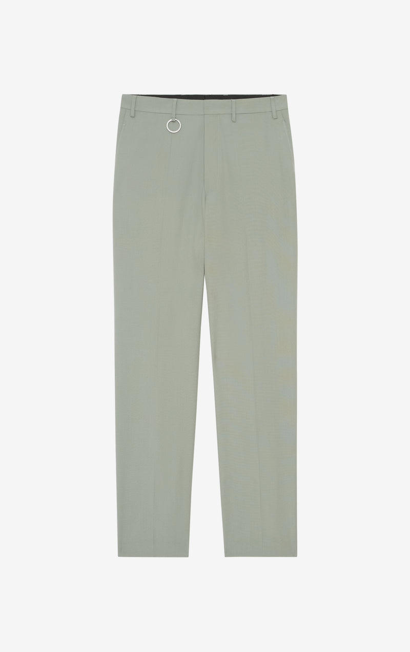 ETUDES STUDIO WOOL STRAIGHT SUIT PANT SAGE 1