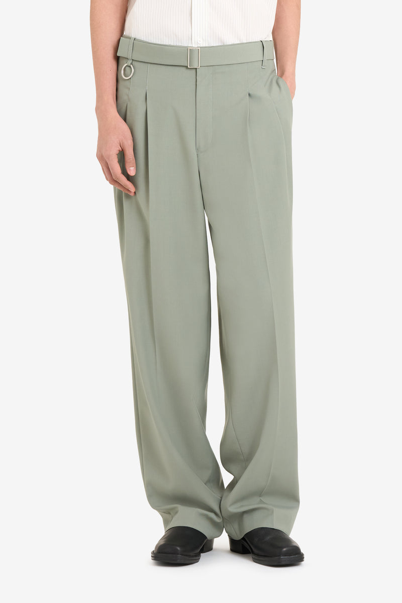 LOOSE SUIT PANT SAGE 2