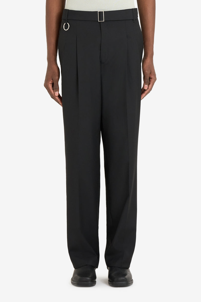 LOOSE SUIT PANT - BLACK BLACK 2