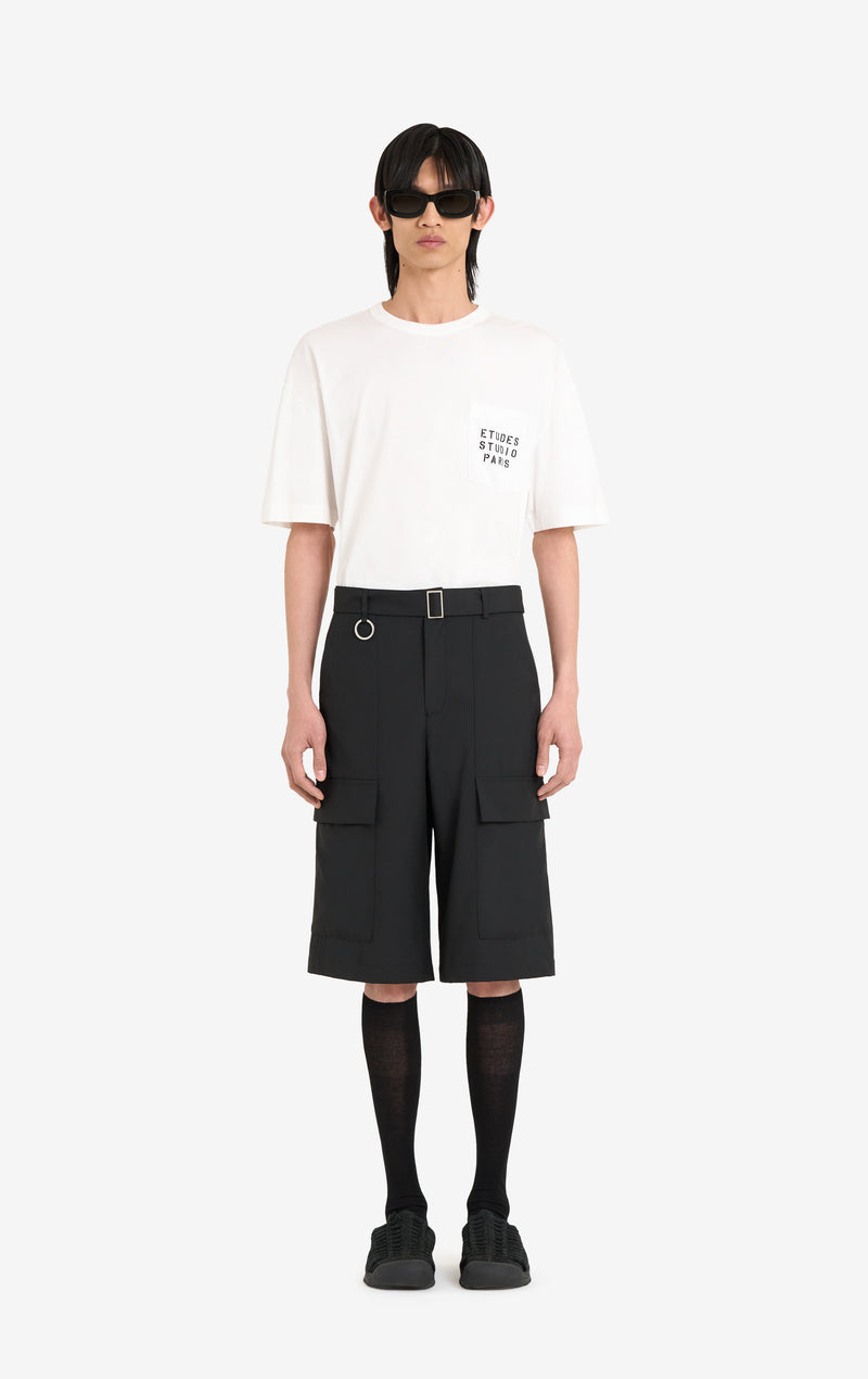 SHORT DE COSTUME EN LAINE ETUDES STUDIO NOIR 2