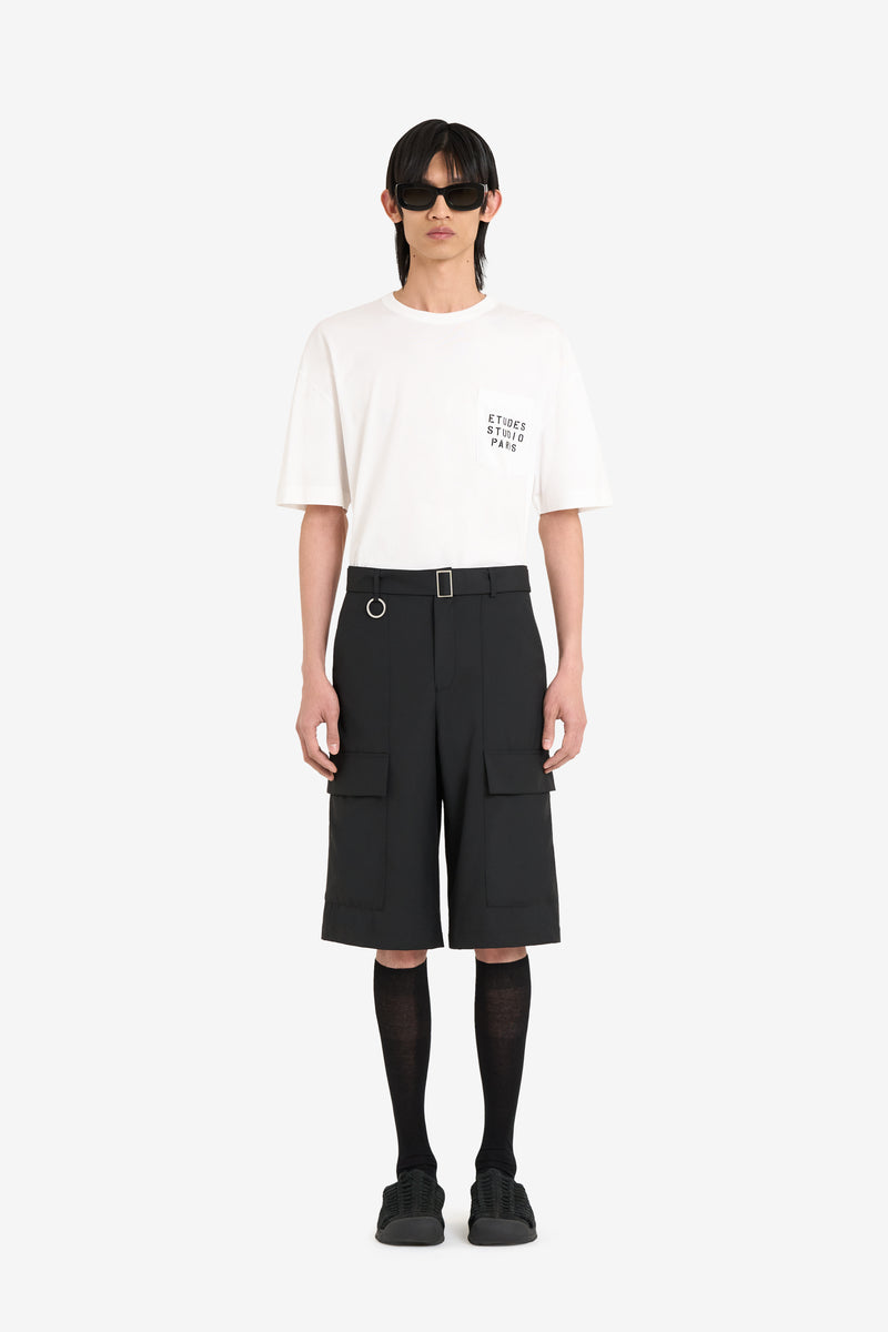 WOOL SUIT SHORTS NOIR 4