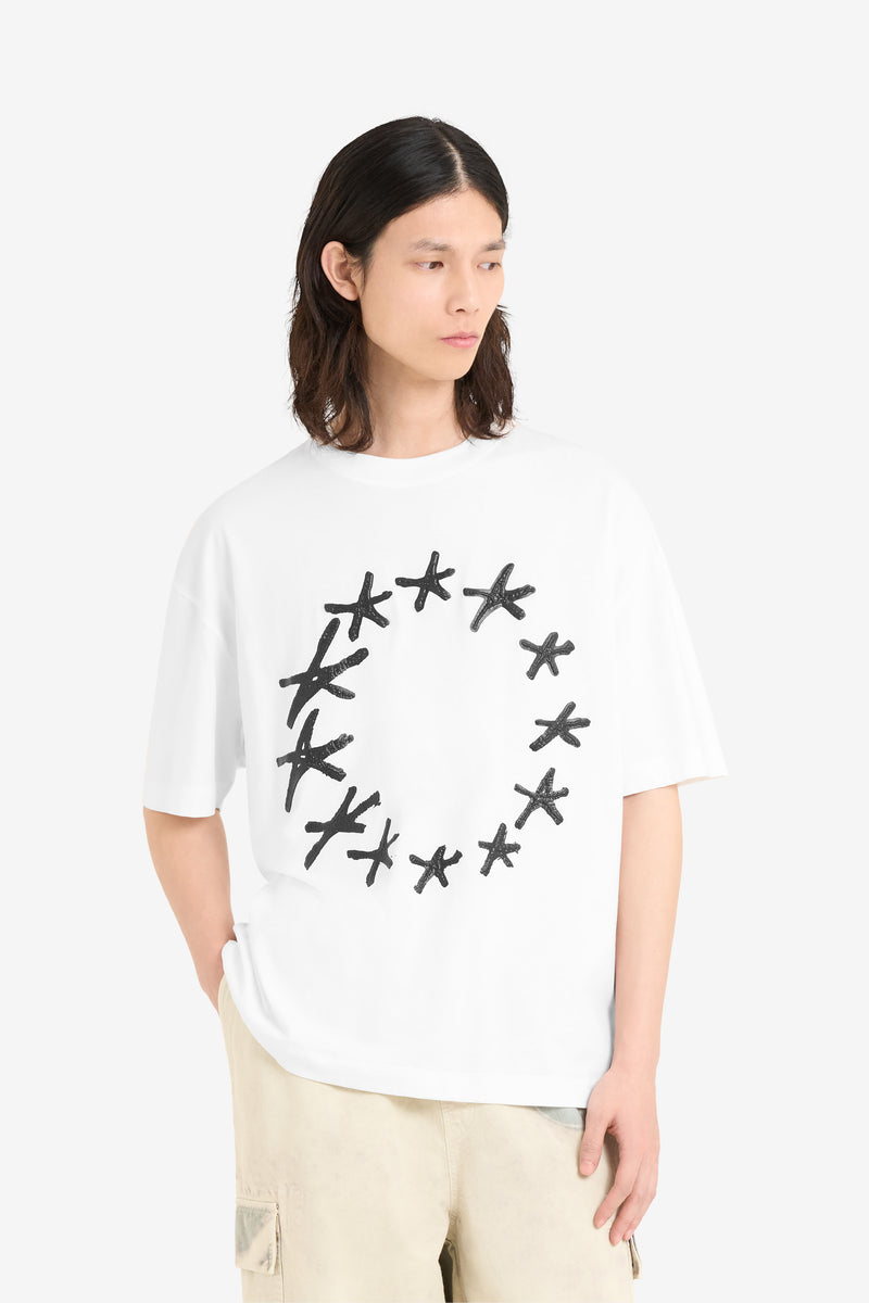 ETUDES STUDIO RELAX T-SHIRT STARS WHITE 3