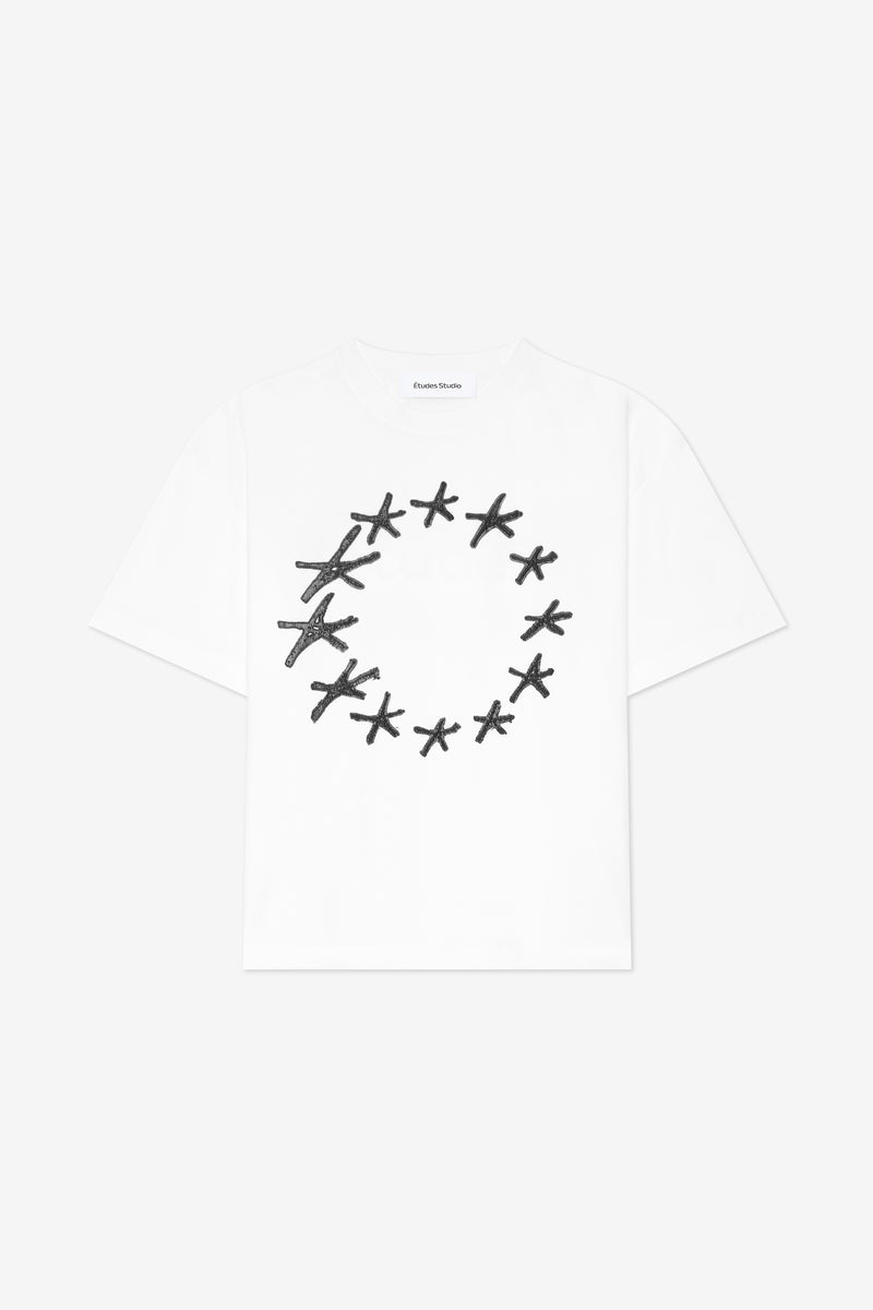 ETUDES STUDIO RELAX T-SHIRT STARS WHITE 1