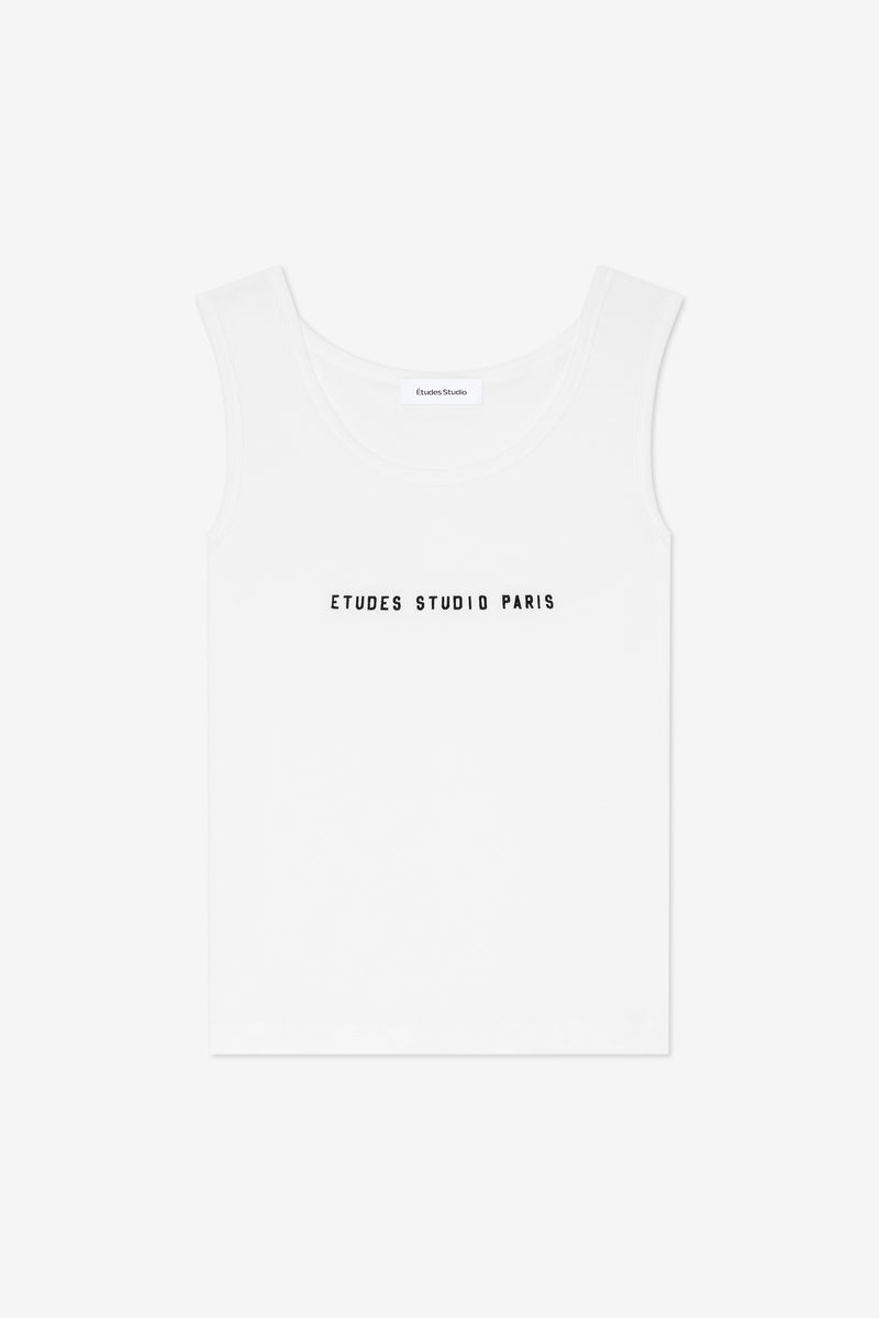 ETUDES STUDIO RIB TANKTOP WHITE 1