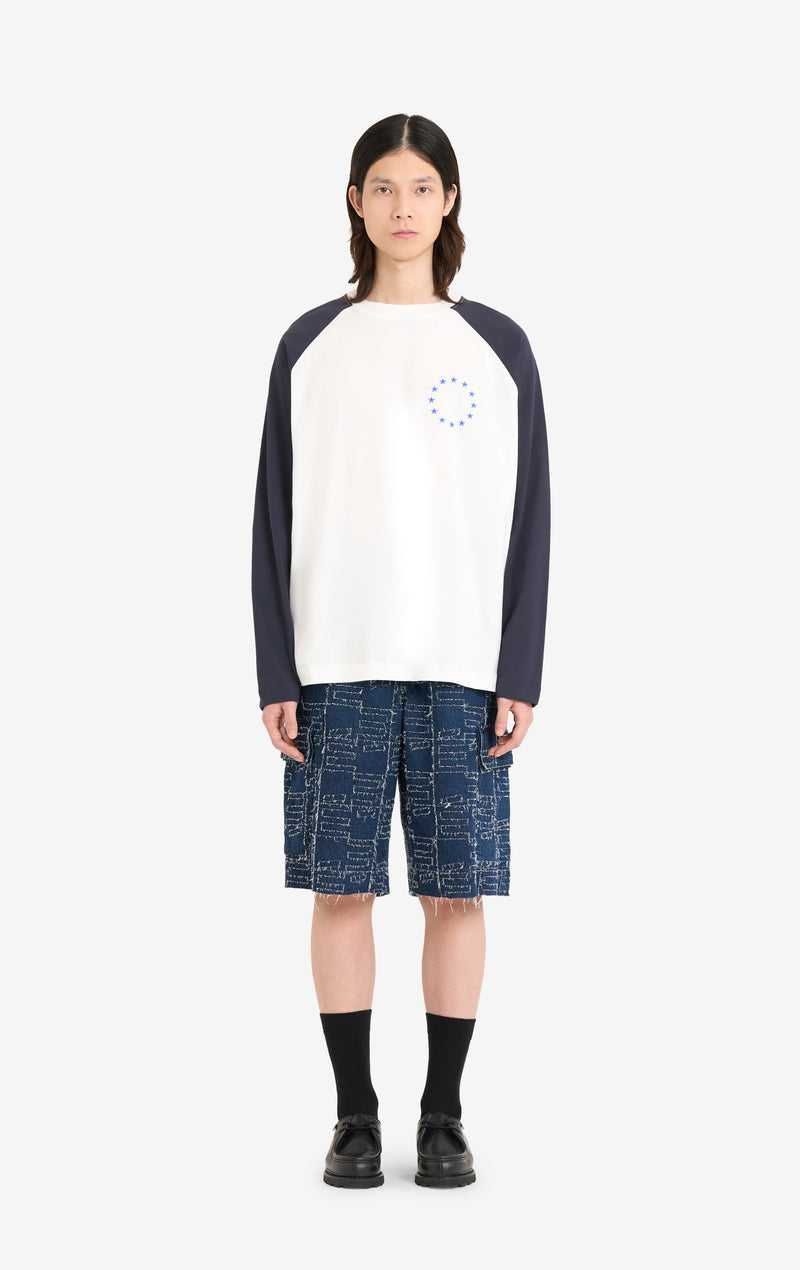 ETUDES STUDIO LONG SLEEVES RELAX RAGLAN T-SHIRT WHITE 2