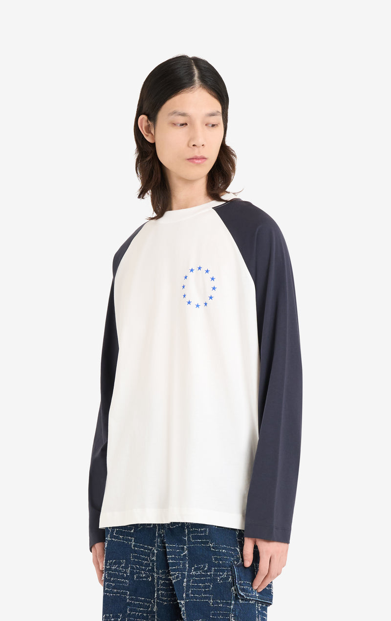 ETUDES STUDIO LONG SLEEVES RELAX RAGLAN T-SHIRT WHITE 3