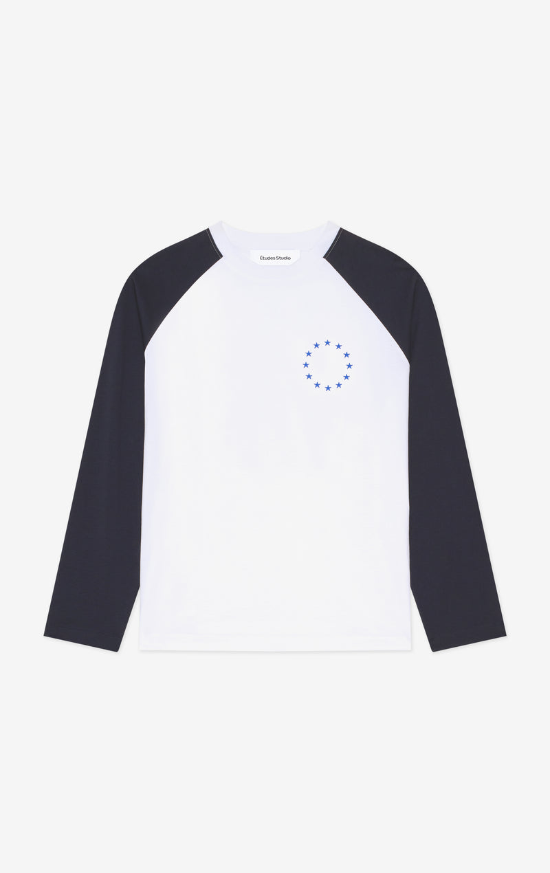 ETUDES STUDIO LONG SLEEVES RELAX RAGLAN T-SHIRT WHITE 1