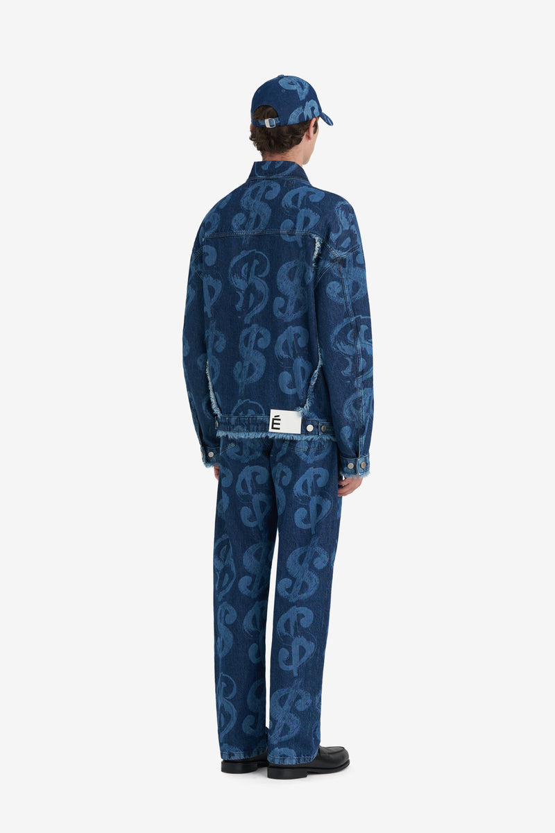 LOOSE DENIM JACKET ANDY WARHOL BLUE 11