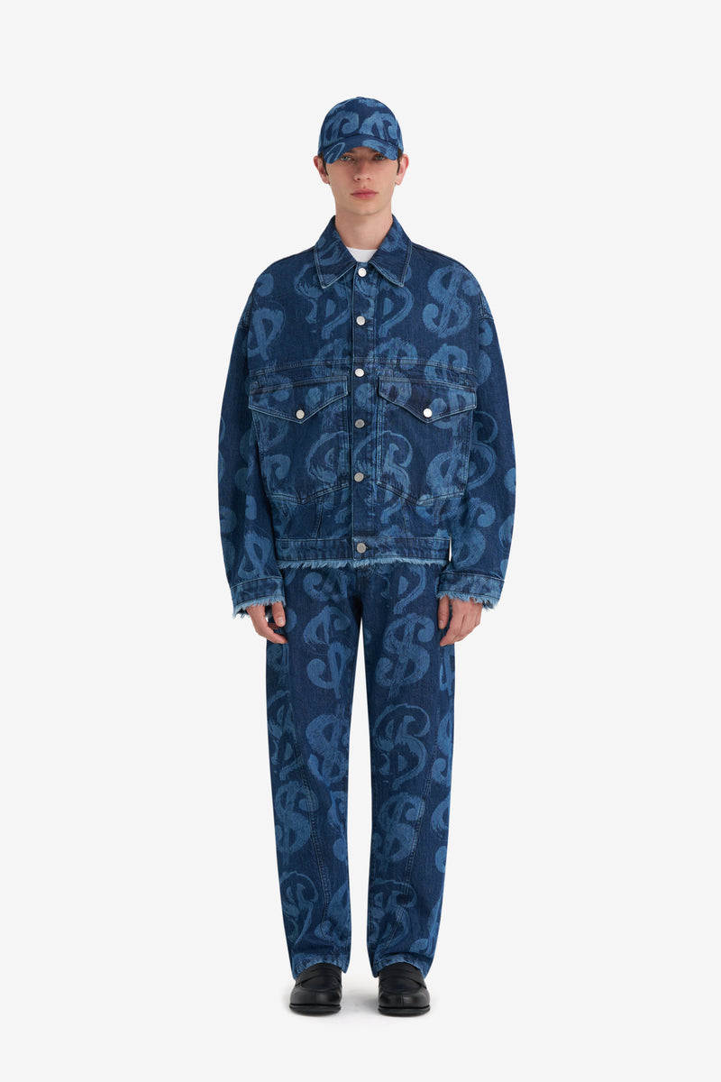 LOOSE DENIM JACKET ANDY WARHOL BLUE 8
