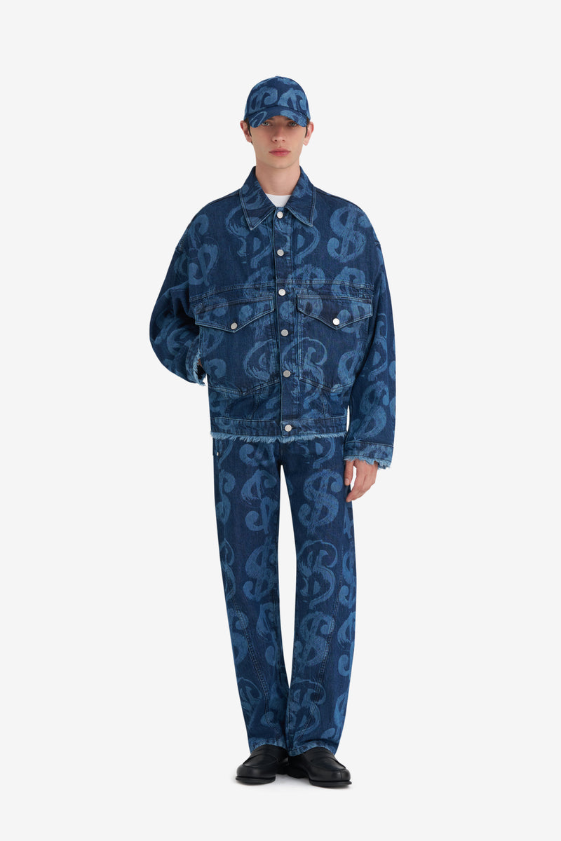 LOOSE DENIM JACKET ANDY WARHOL BLUE 6