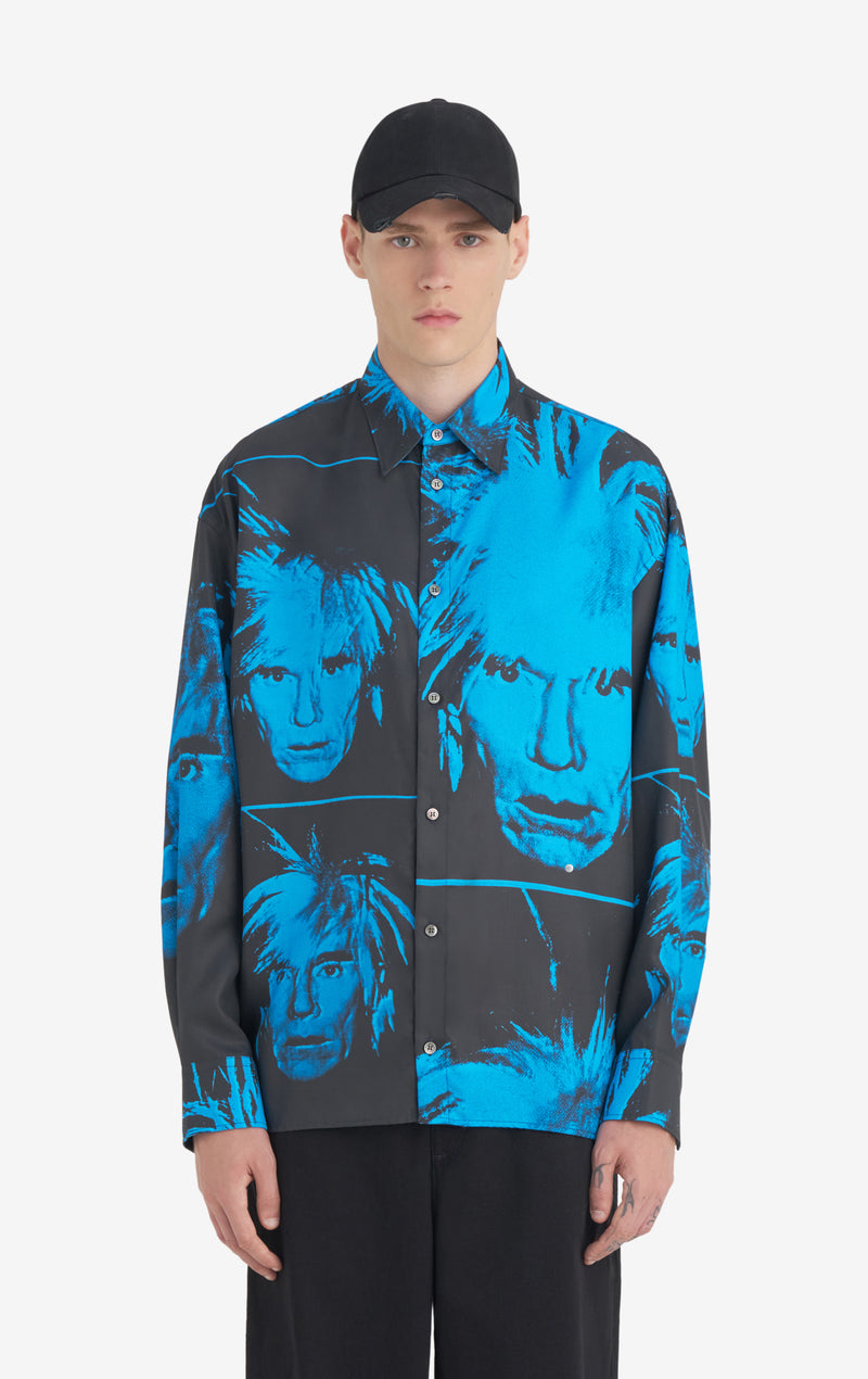 OVERSIZE SHIRT HEADS ANDY WARHOL 42 / AOP
