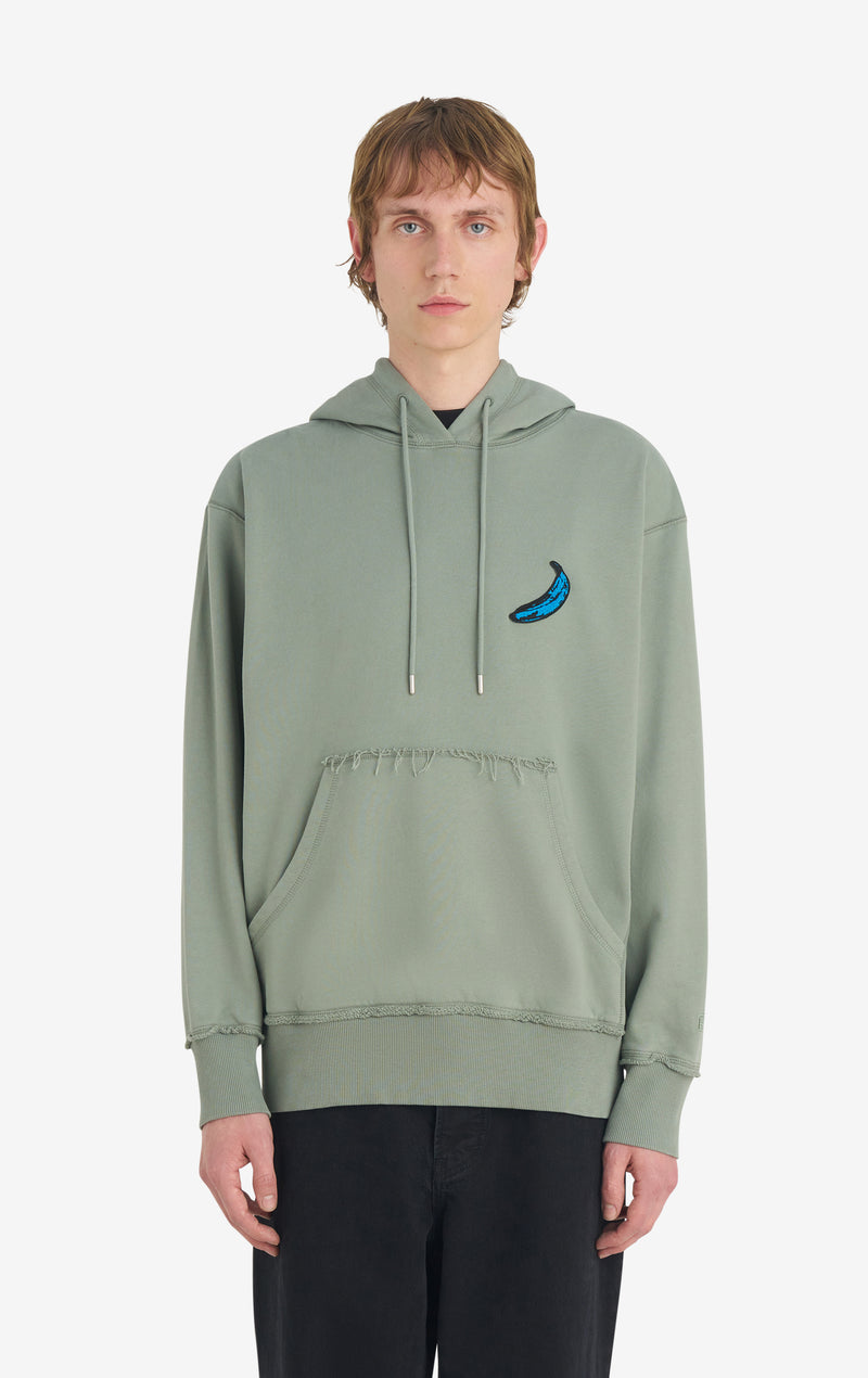 RELAX HOODIE PATCH ANDY WARHOL XXS / THYME