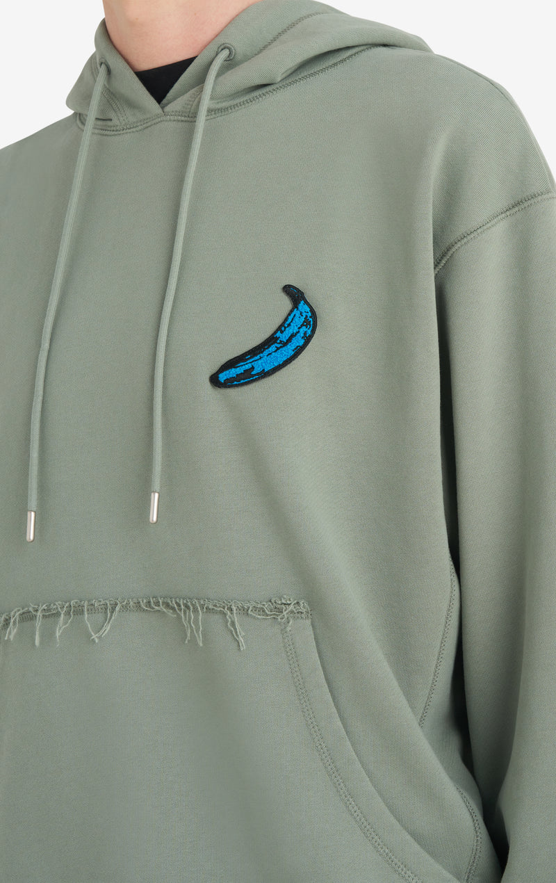 RELAX HOODIE PATCH ANDY WARHOL XXS / THYME