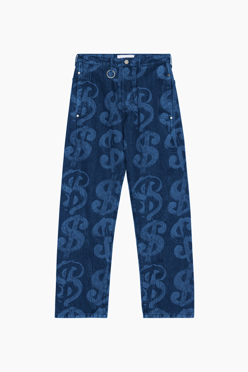 TURNED SEAM JEANS ANDY WARHOL BLUE 1