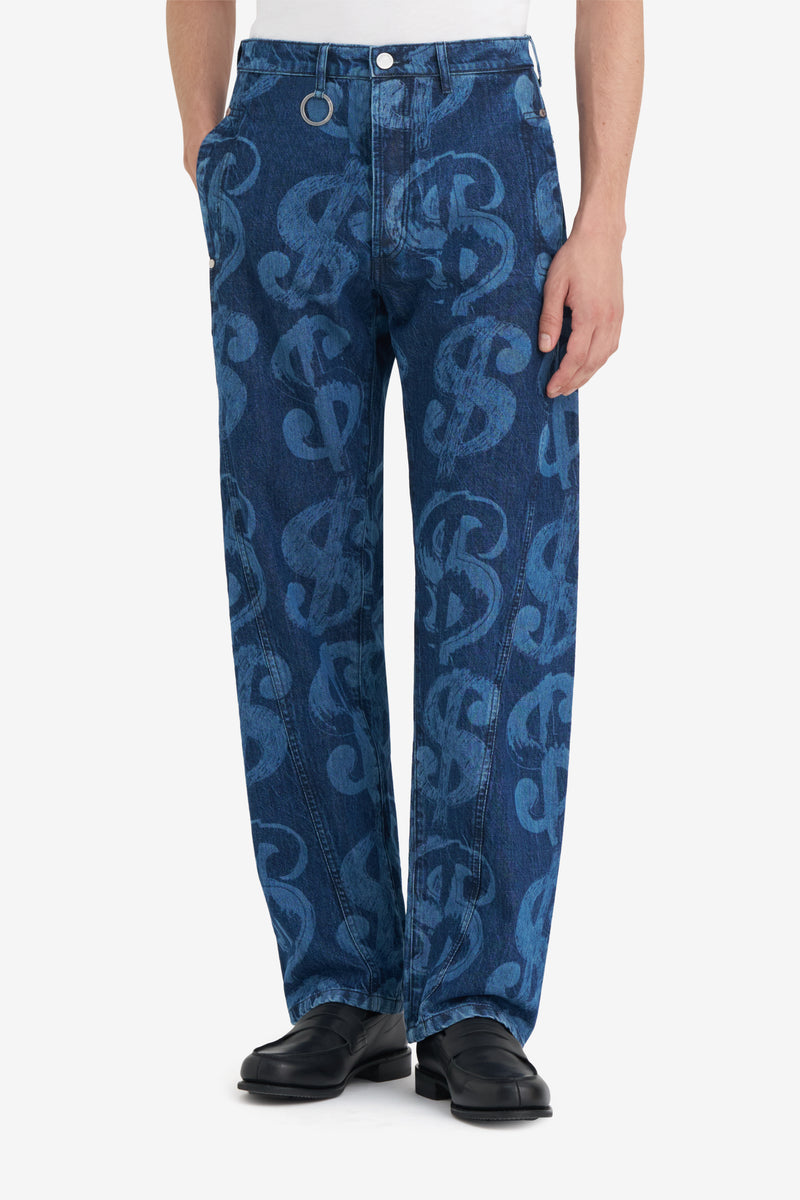 TURNED SEAM JEANS ANDY WARHOL BLUE 4
