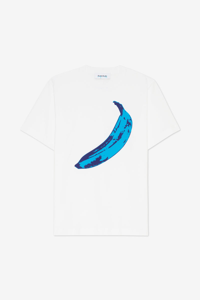 REGULAR T-SHIRT BANANA ANDY WARHOL WHITE 1