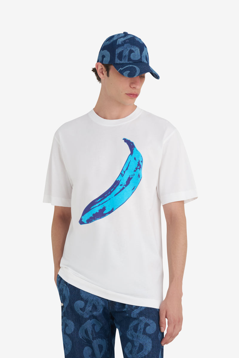 REGULAR T-SHIRT BANANA ANDY WARHOL WHITE 4