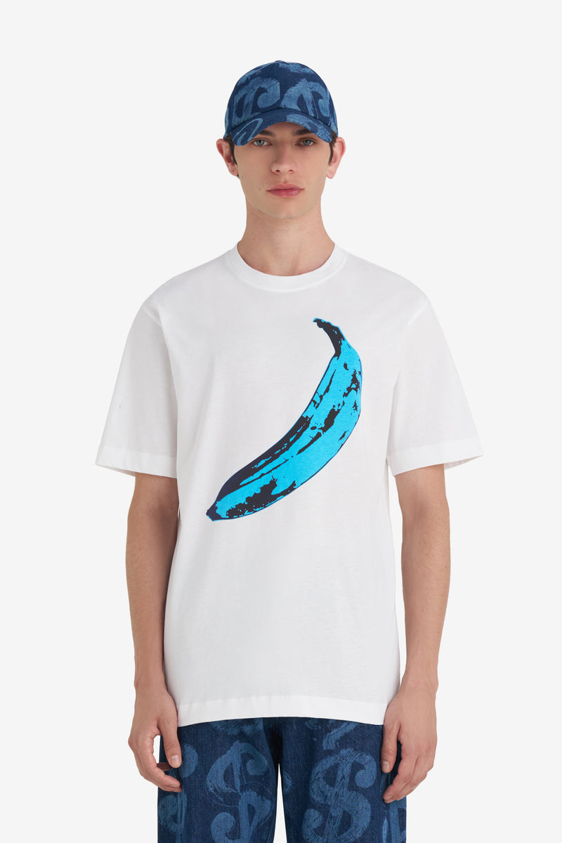 REGULAR T-SHIRT BANANA ANDY WARHOL WHITE 2