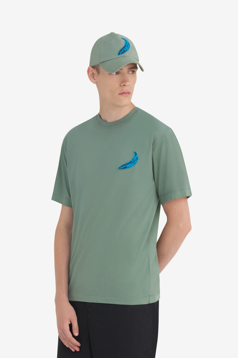 REGULAR T-SHIRT ANDY WARHOL PATCH THYME 3