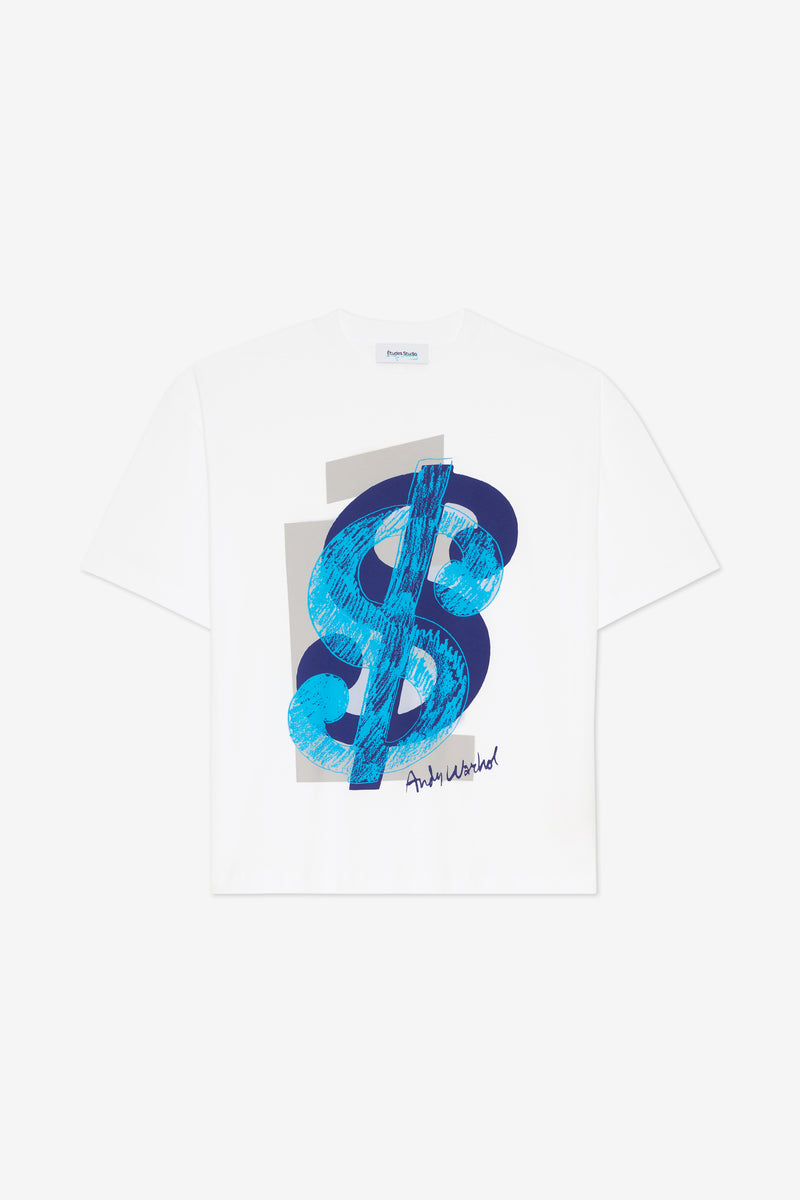 REGULAR T-SHIRT DOLLAR ANDY WARHOL WHITE 1
