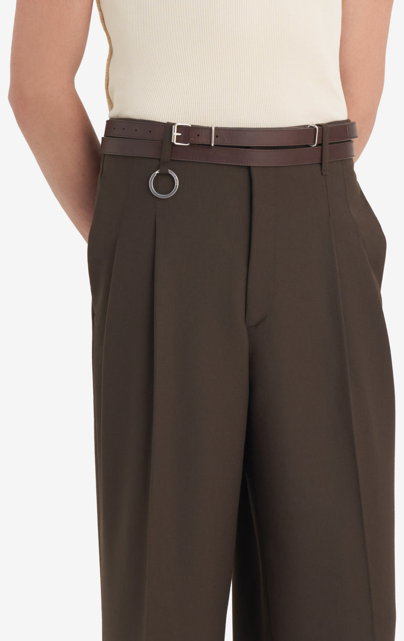 LONG BELT ONE SIZE / DK BROWN