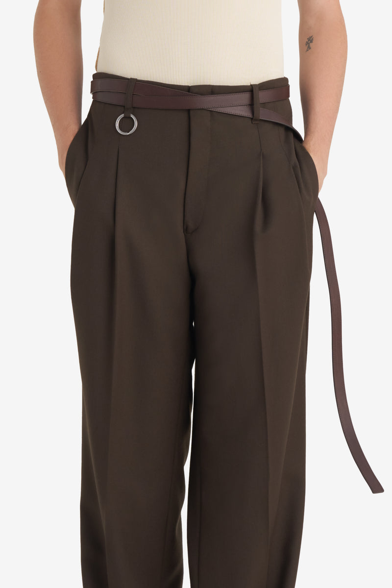 LONG BELT DK BROWN 2