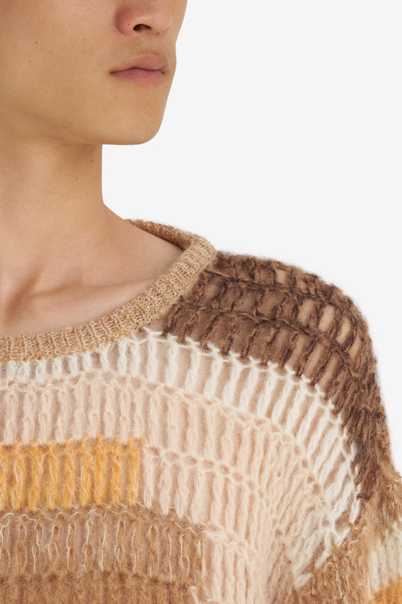 CROCHET ROUNDNECK BROWN 7