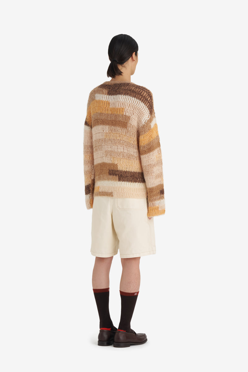 CROCHET ROUNDNECK BROWN 9