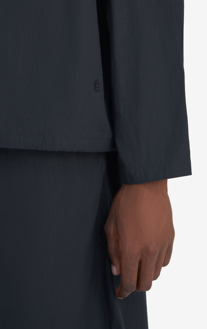 HOODED SHIRT 42 / BLACK