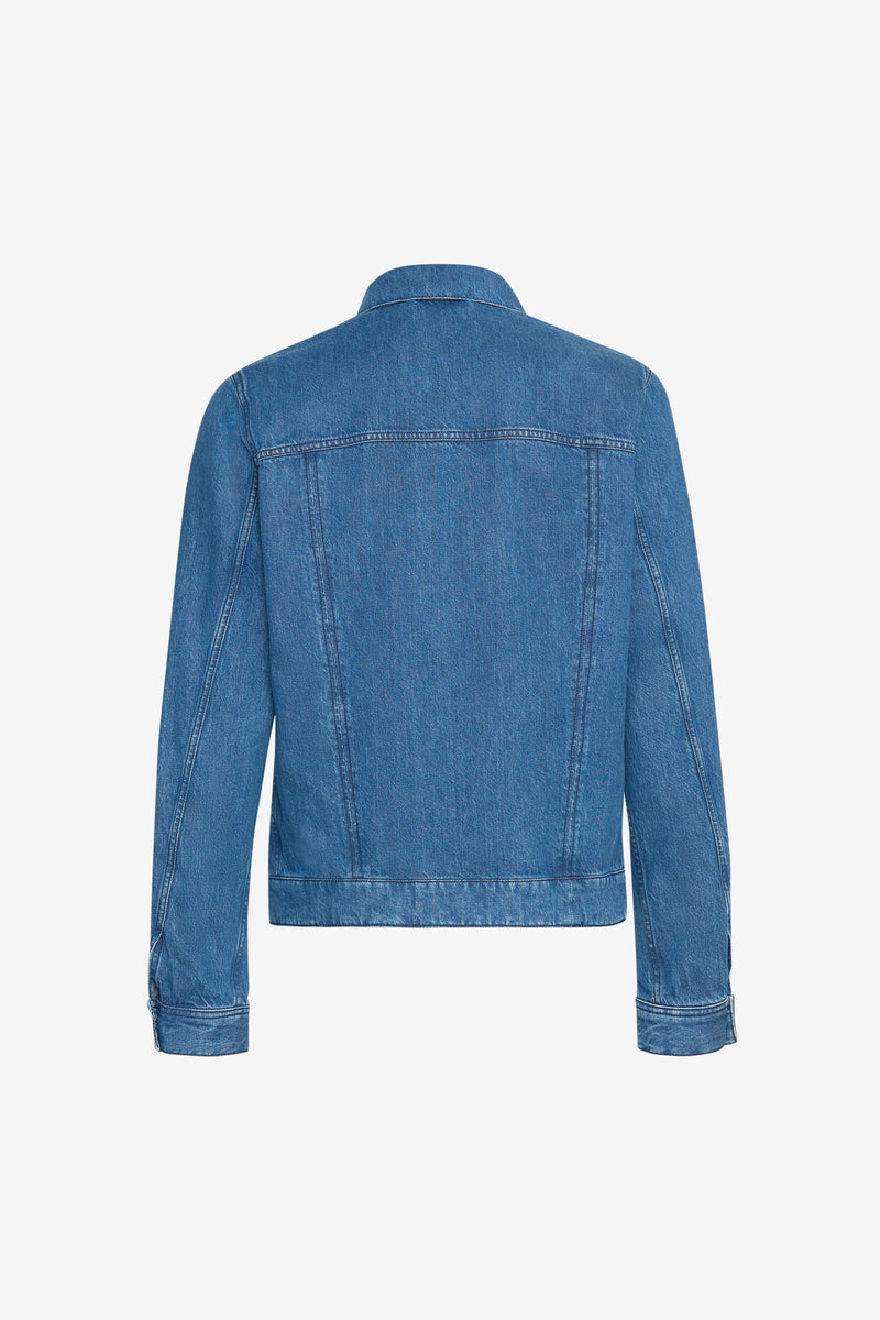 SLIM DENIM JACKET BLUE 7