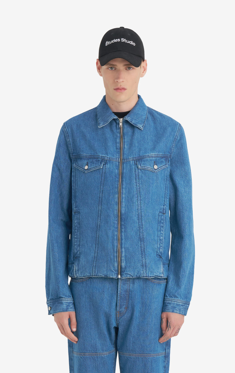 SLIM DENIM JACKET 42 / BLUE
