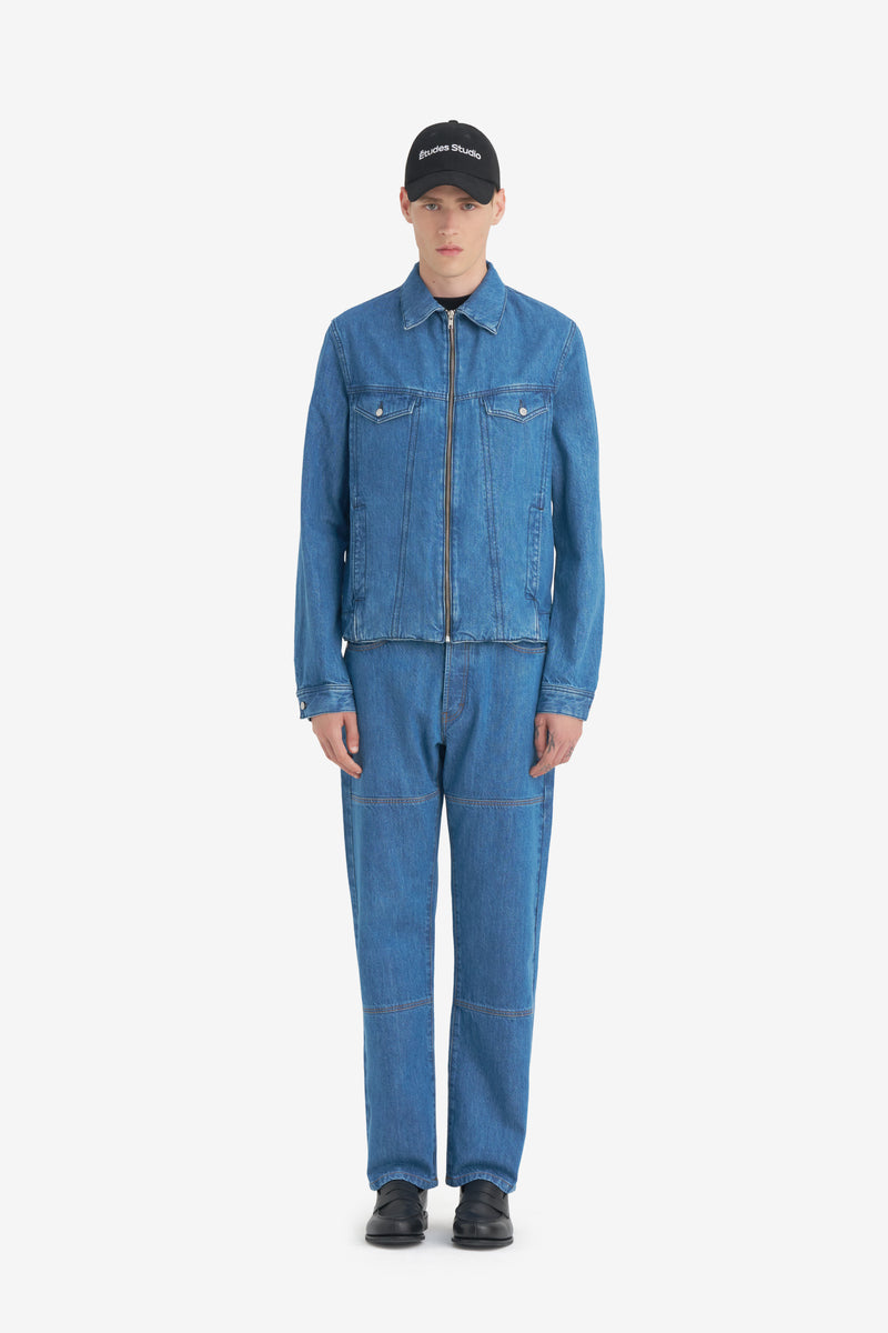 SLIM DENIM JACKET BLUE 4
