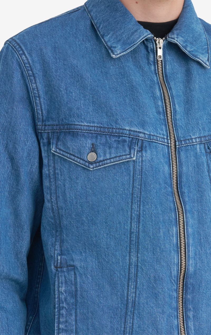 VESTE EN JEAN SLIM 42 / BLEU