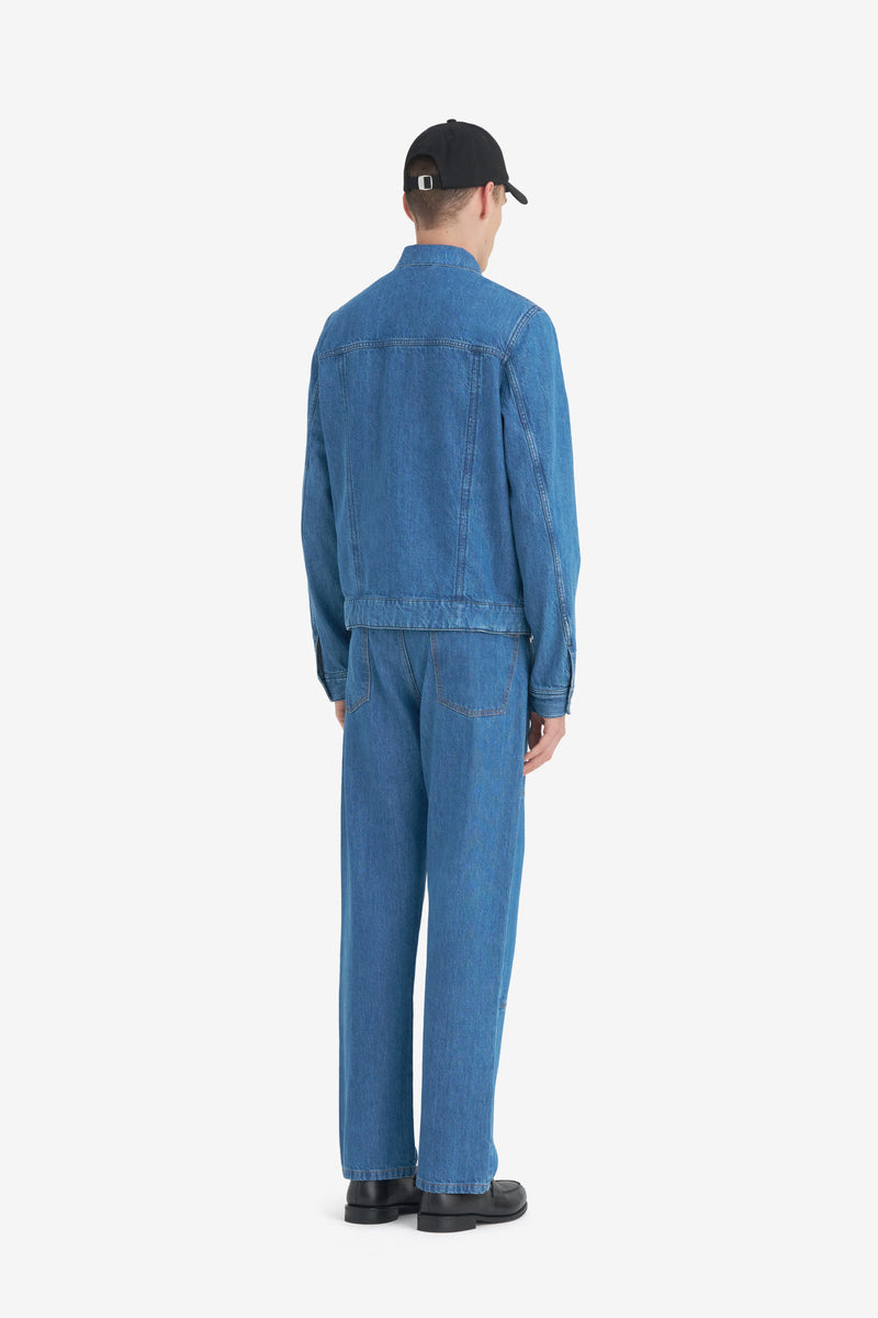 SLIM DENIM JACKET BLUE 8