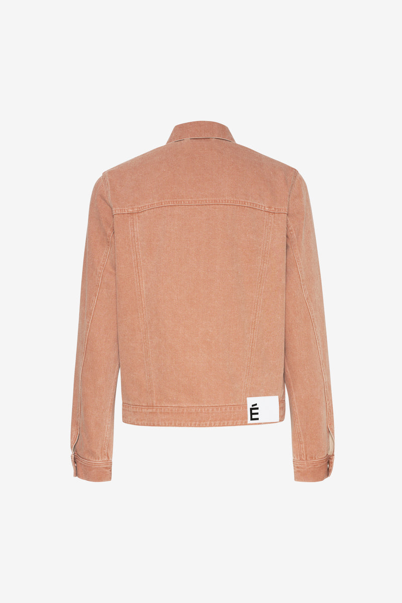 SLIM DENIM JACKET APRICOT 6