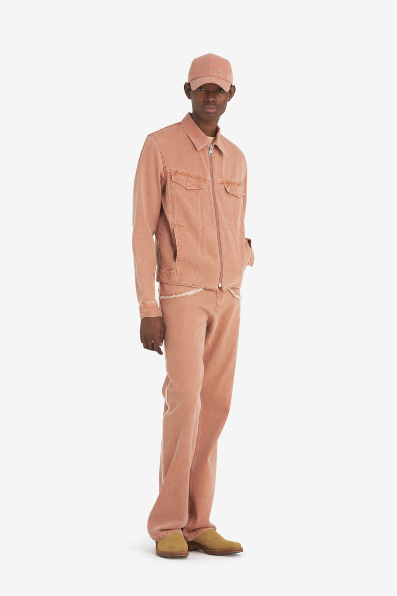 SLIM DENIM JACKET APRICOT 5