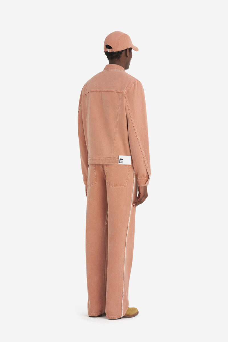 SLIM DENIM JACKET APRICOT 8