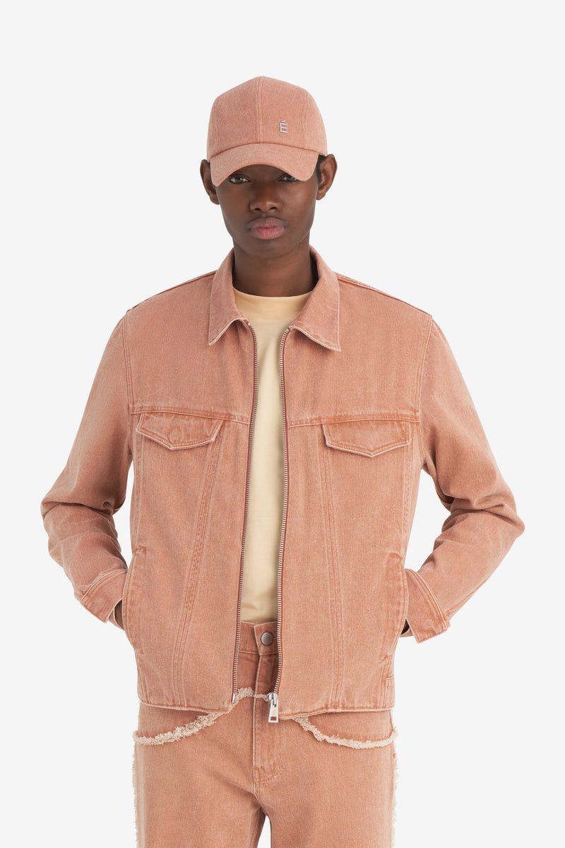 SLIM DENIM JACKET APRICOT 3