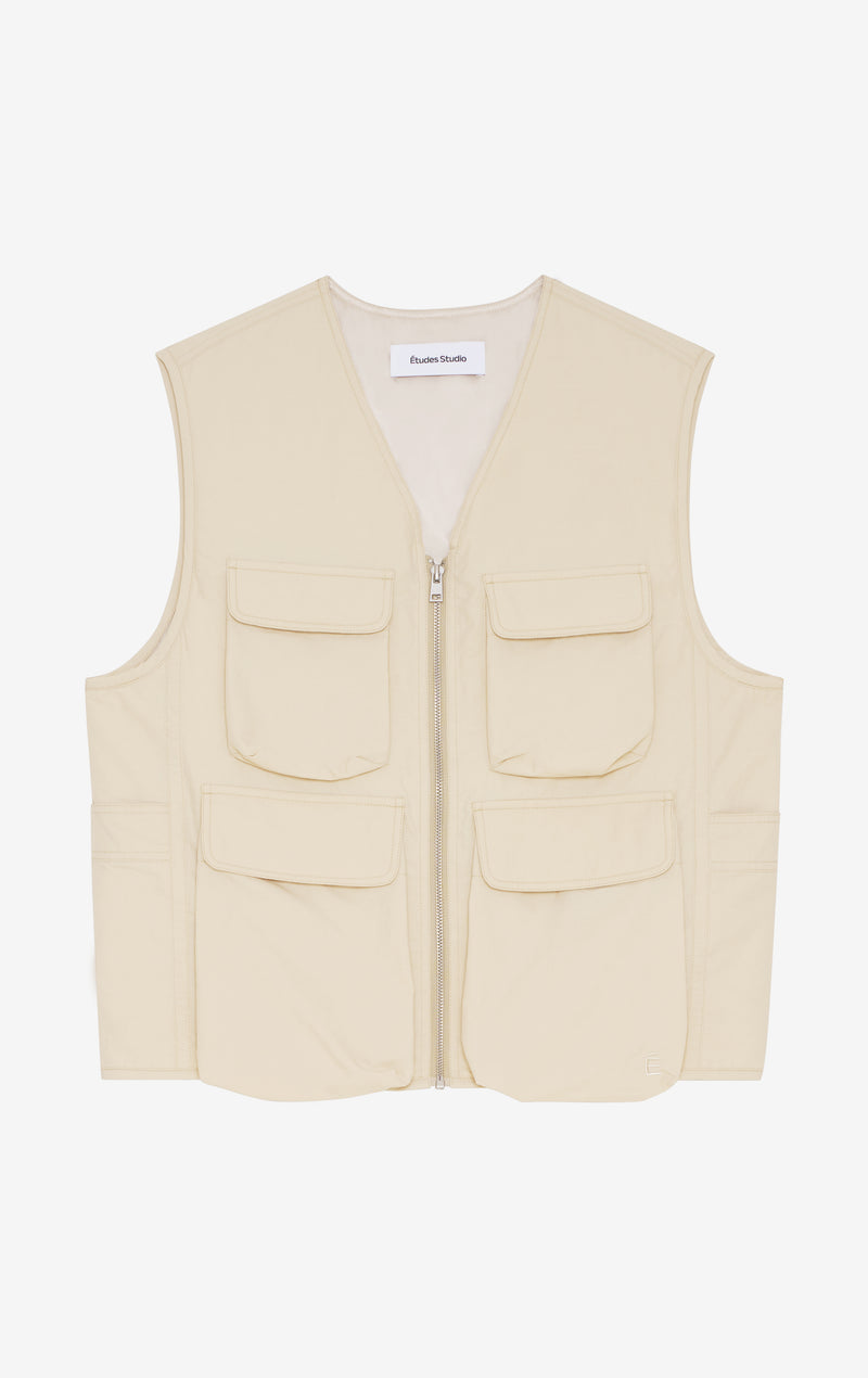 MULTIPOCKET VEST 42 / CREAM