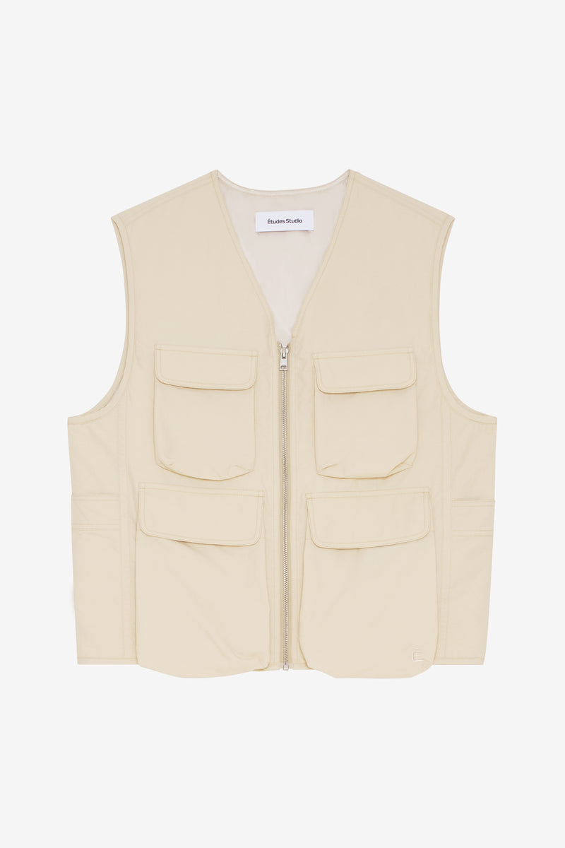 MULTIPOCKET VEST CREAM 1