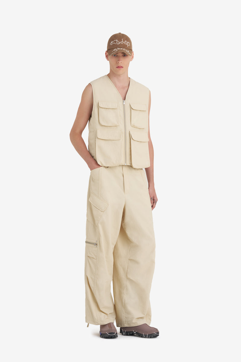 MULTIPOCKET VEST CREAM 2