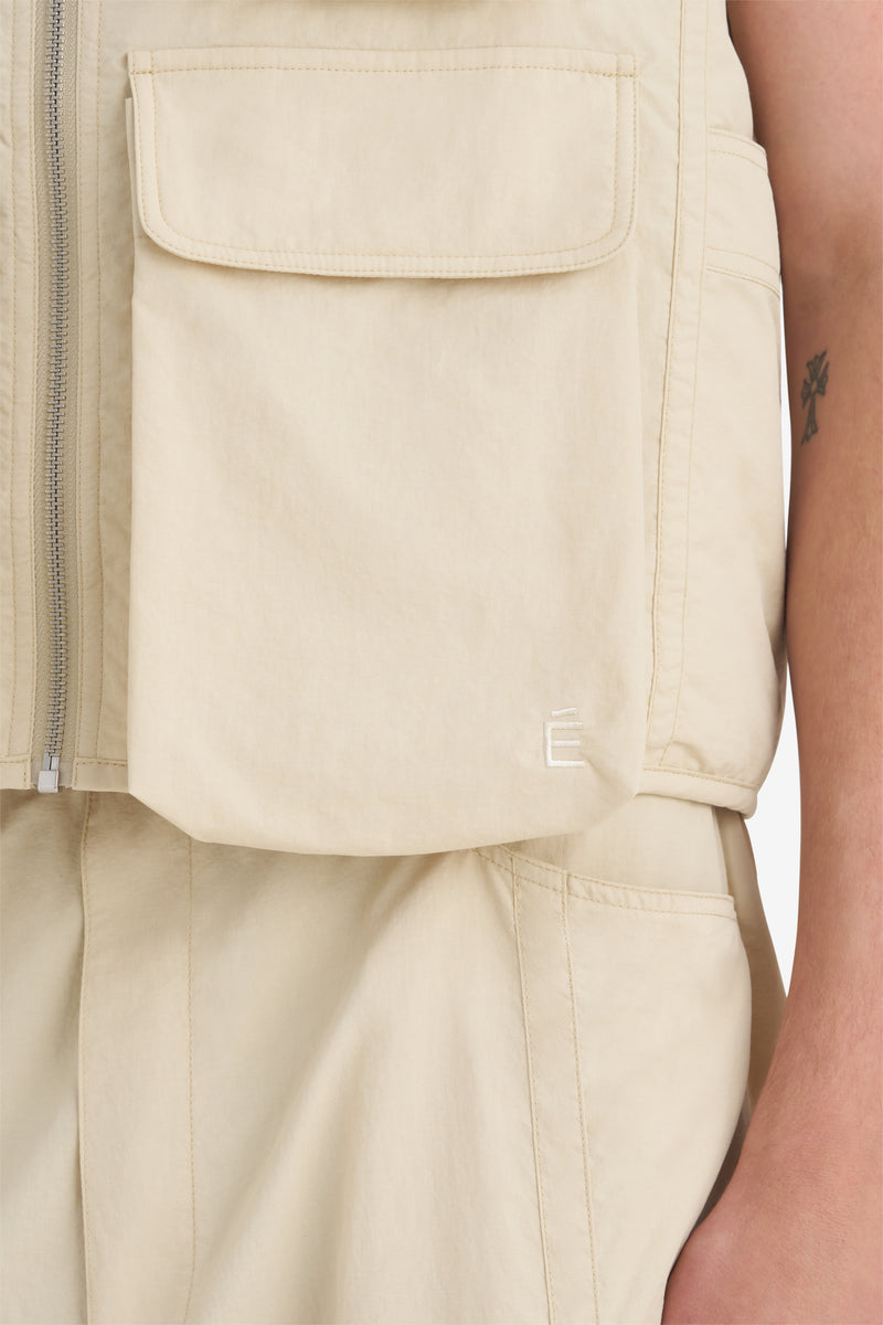 MULTIPOCKET VEST CREAM 4