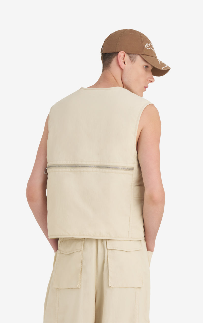 MULTIPOCKET VEST 42 / CREAM