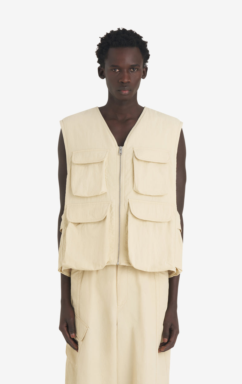 MULTIPOCKET VEST 42 / CREAM
