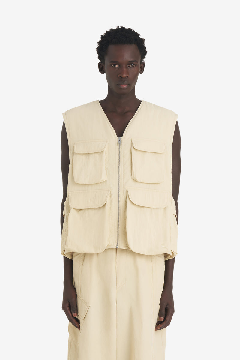 MULTIPOCKET VEST CRÈME 2