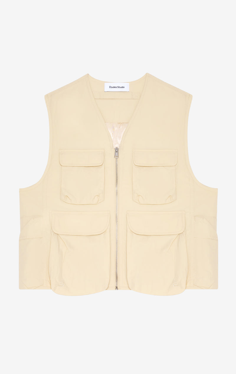 MULTIPOCKET VEST 42 / CREAM