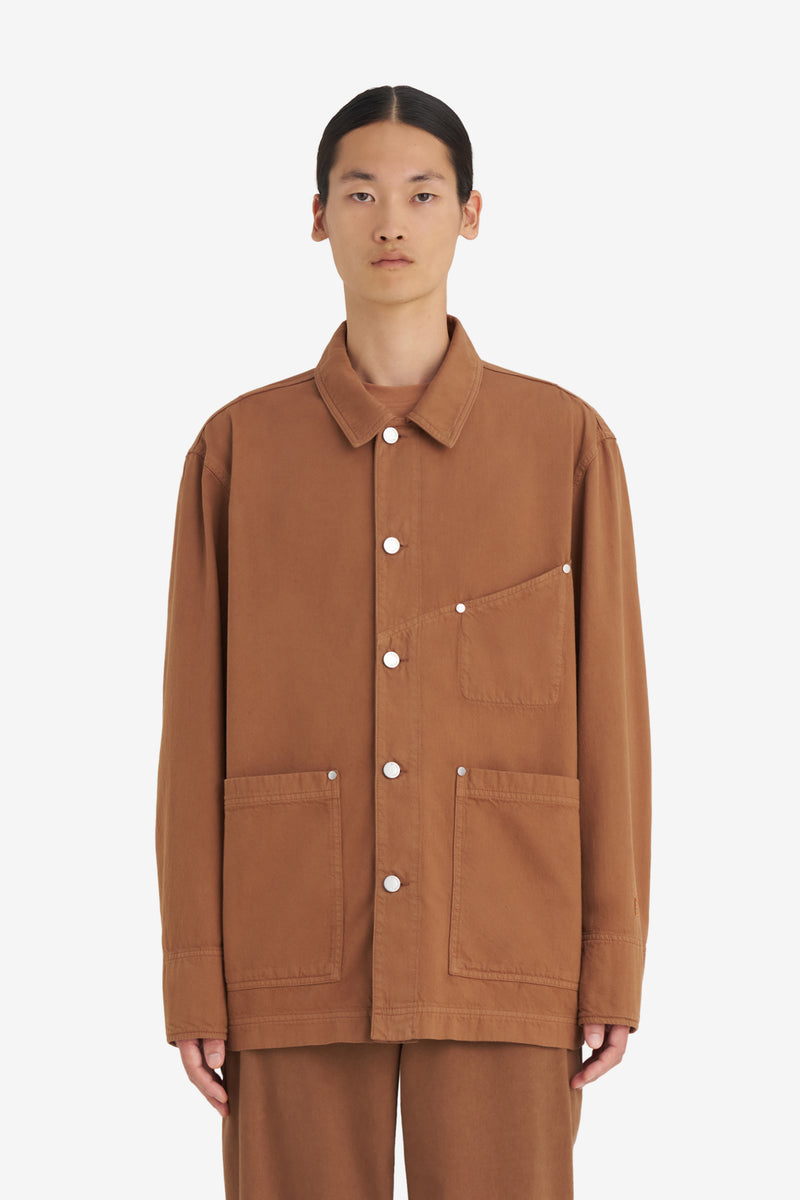 WORKER TWILL JACKET CAMEL 2